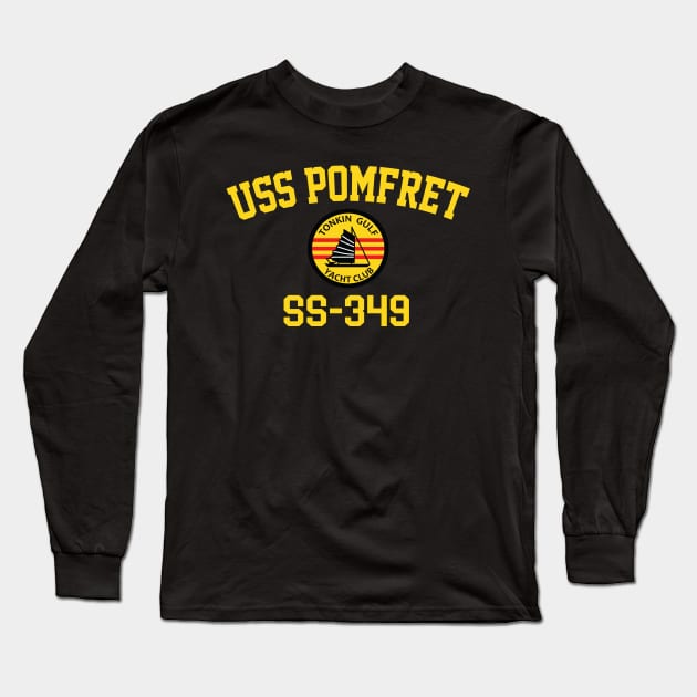 USS Pomfret SS-349 Long Sleeve T-Shirt by Tonkin Gulf Yacht Club